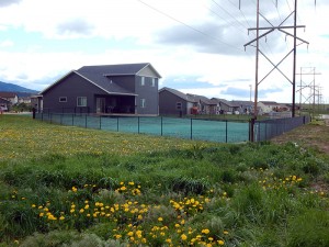 Black Chain Link Fence      
