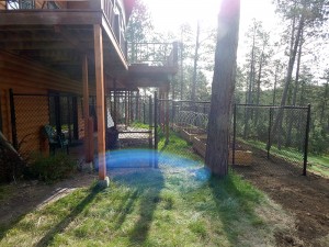 Black Chain Link Fence      